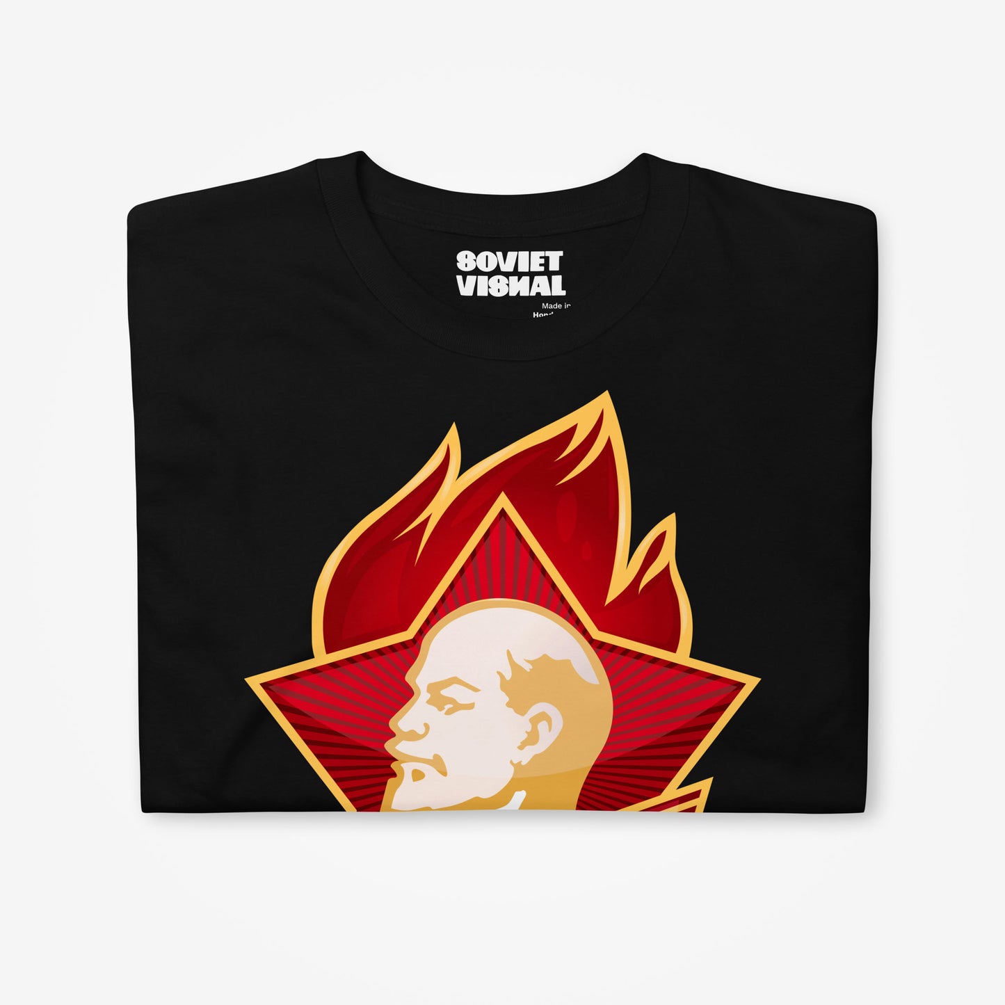 Be Ready! Soviet Pioneer black unisex T-Shirt with Lenin