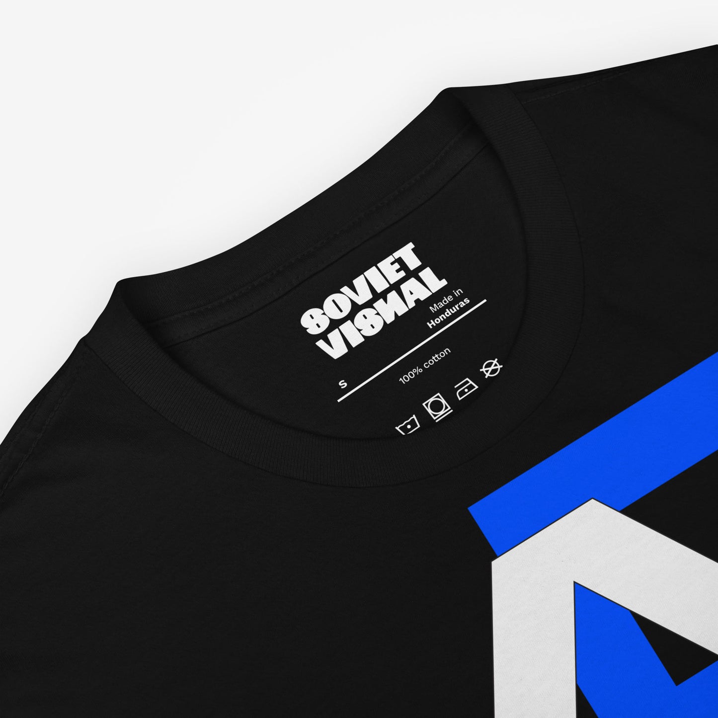 black unisex Soviet health propaganda t-shirt "Долой рукопожатие" (Down with the Handshakes)