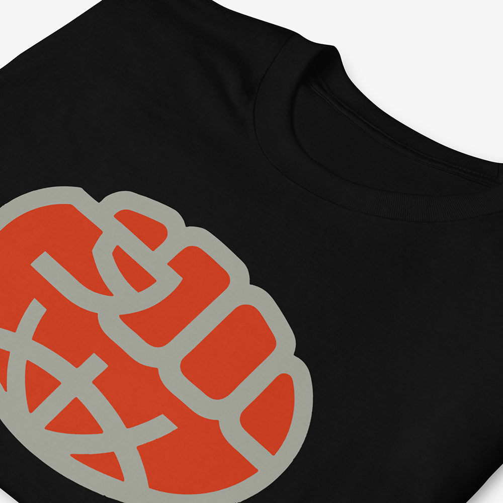 Soviet international solidarity Globe-Fist Logo T-Shirt - Rare Soviet Anti-Imperialist Emblem - Exclusive Vintage Art