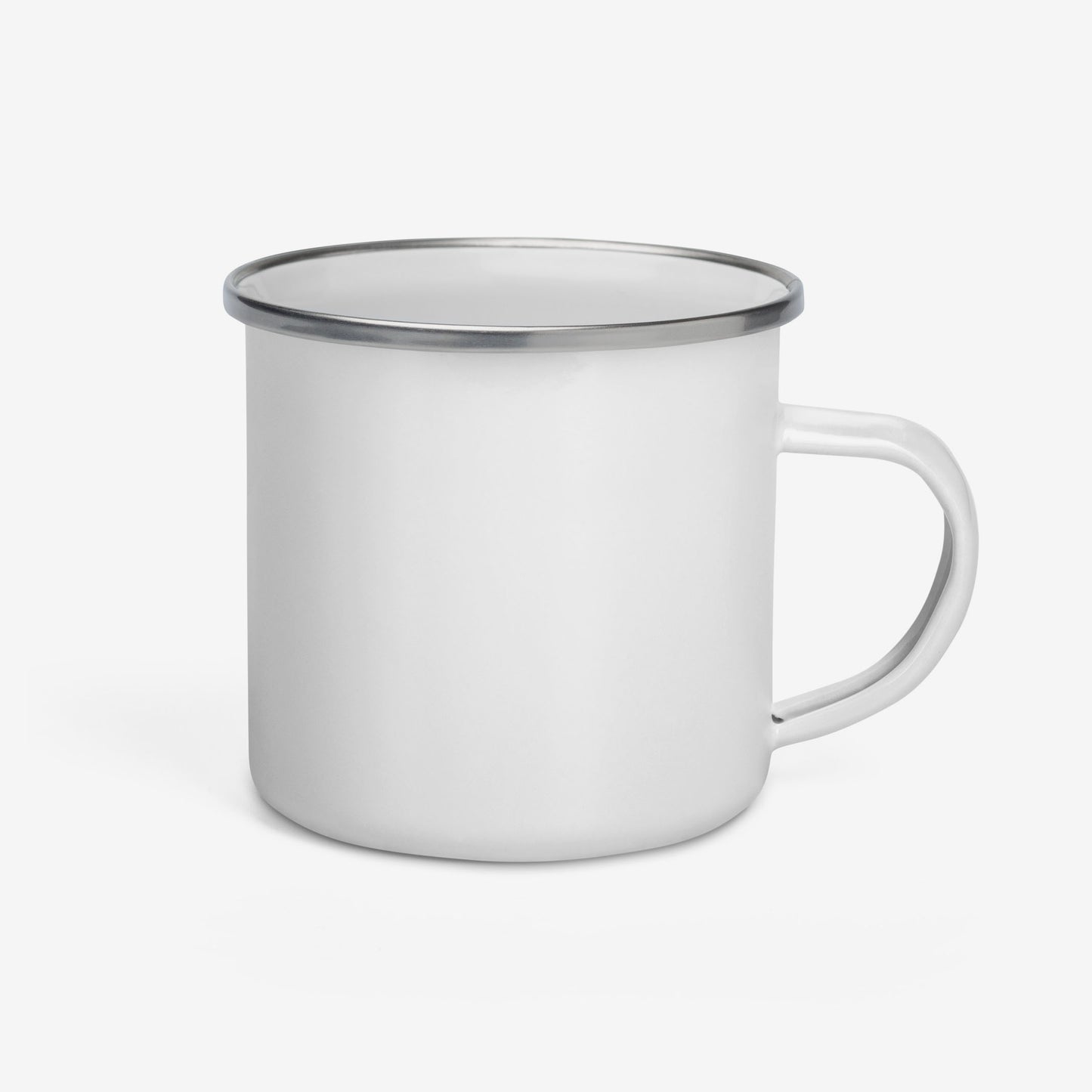 Back side of the classic Soviet enamel mug