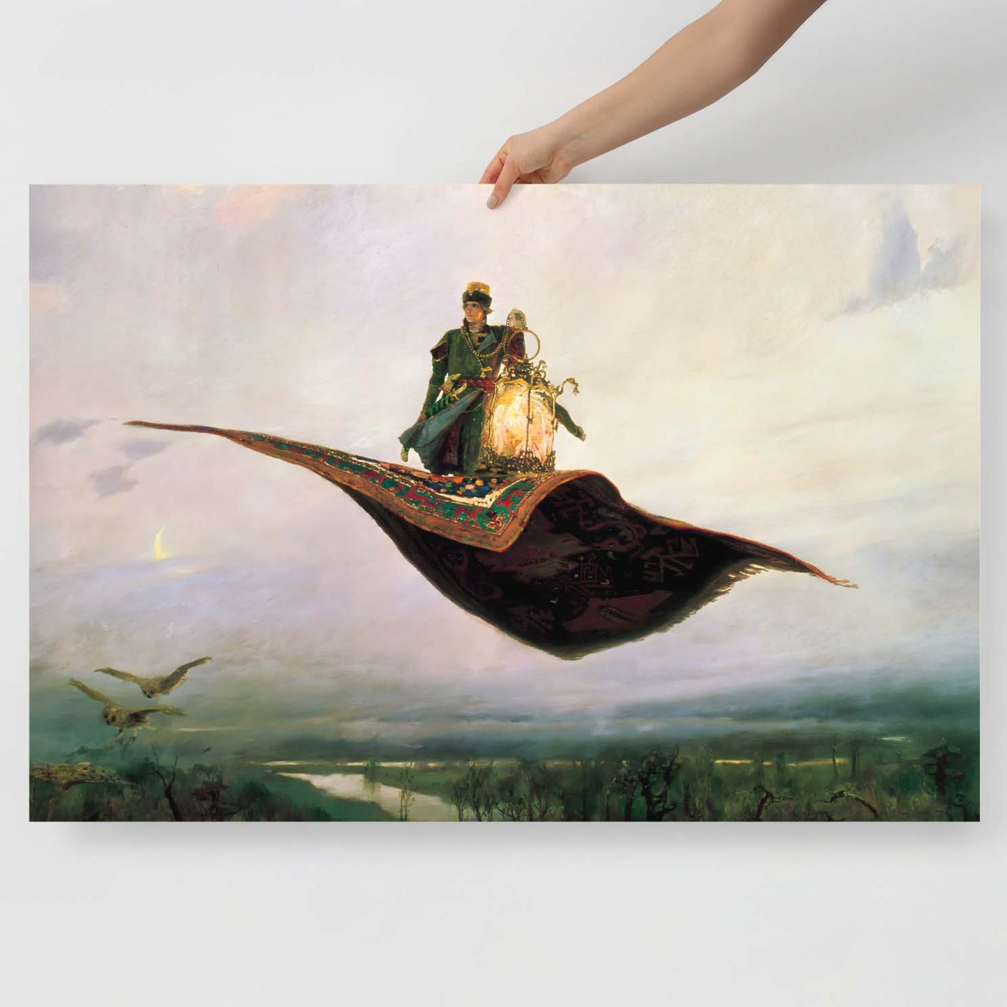 Ultra-high-resolution Vasnetsov "Magic Carpet" (Ковёр Самолёт) – the finest quality reproduction available, sourced from the Russian Museum.