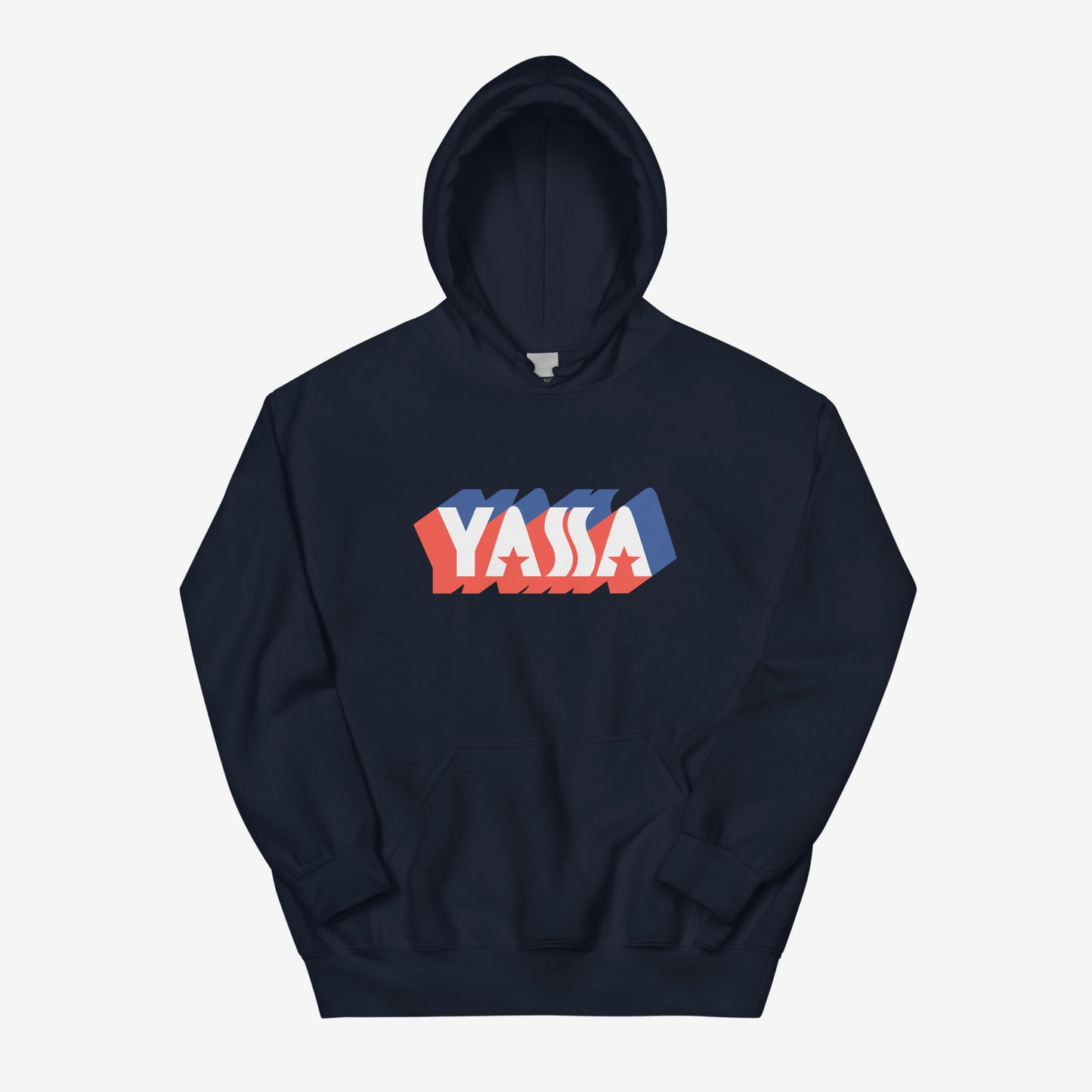 Hoodie featuring the vintage YASSA logo, the classic Yugoslav sportswear brand.