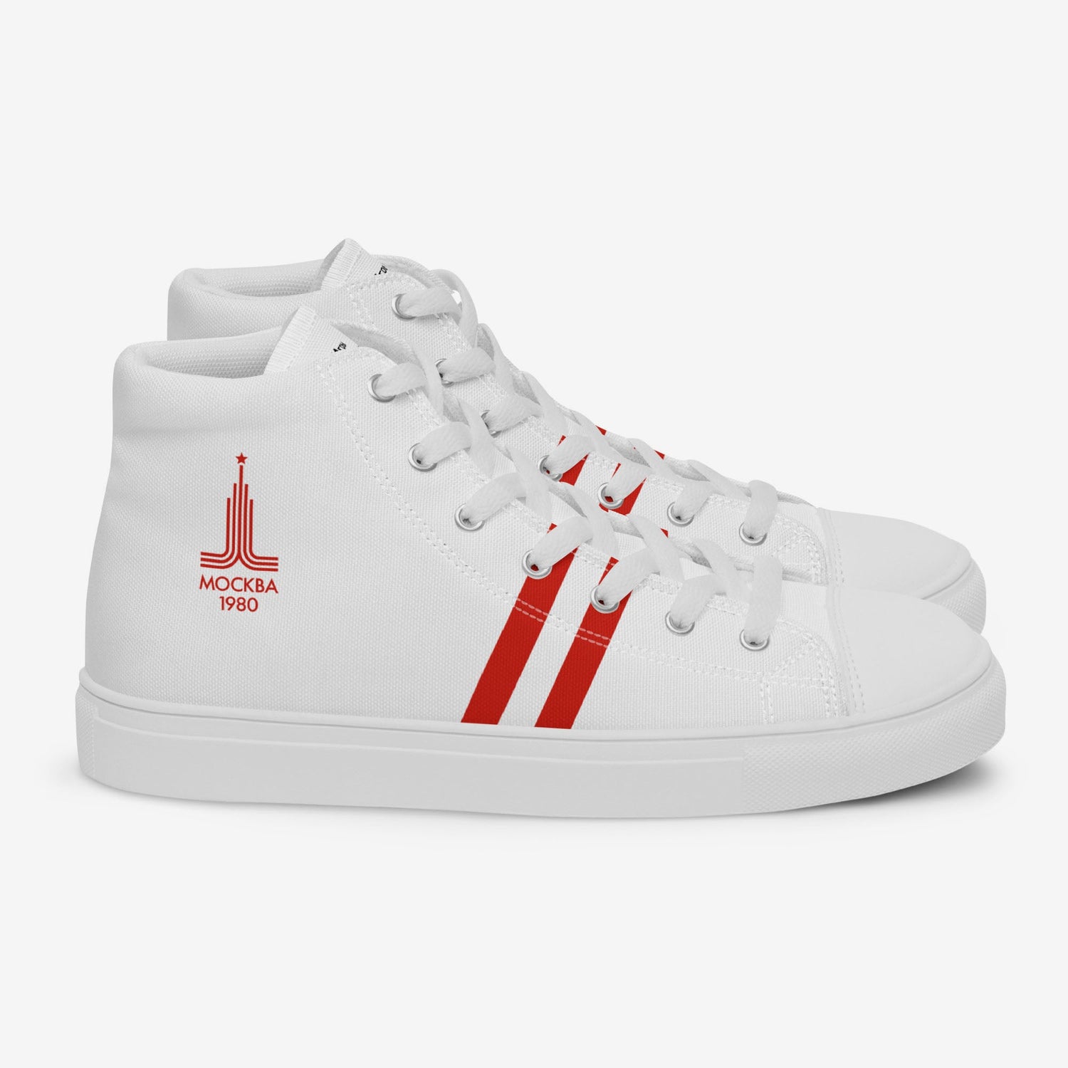 Vintage Soviet-inspired shoes collection – featuring authentic Moscow 1980 Olympic designs and retro USSR aesthetics.
