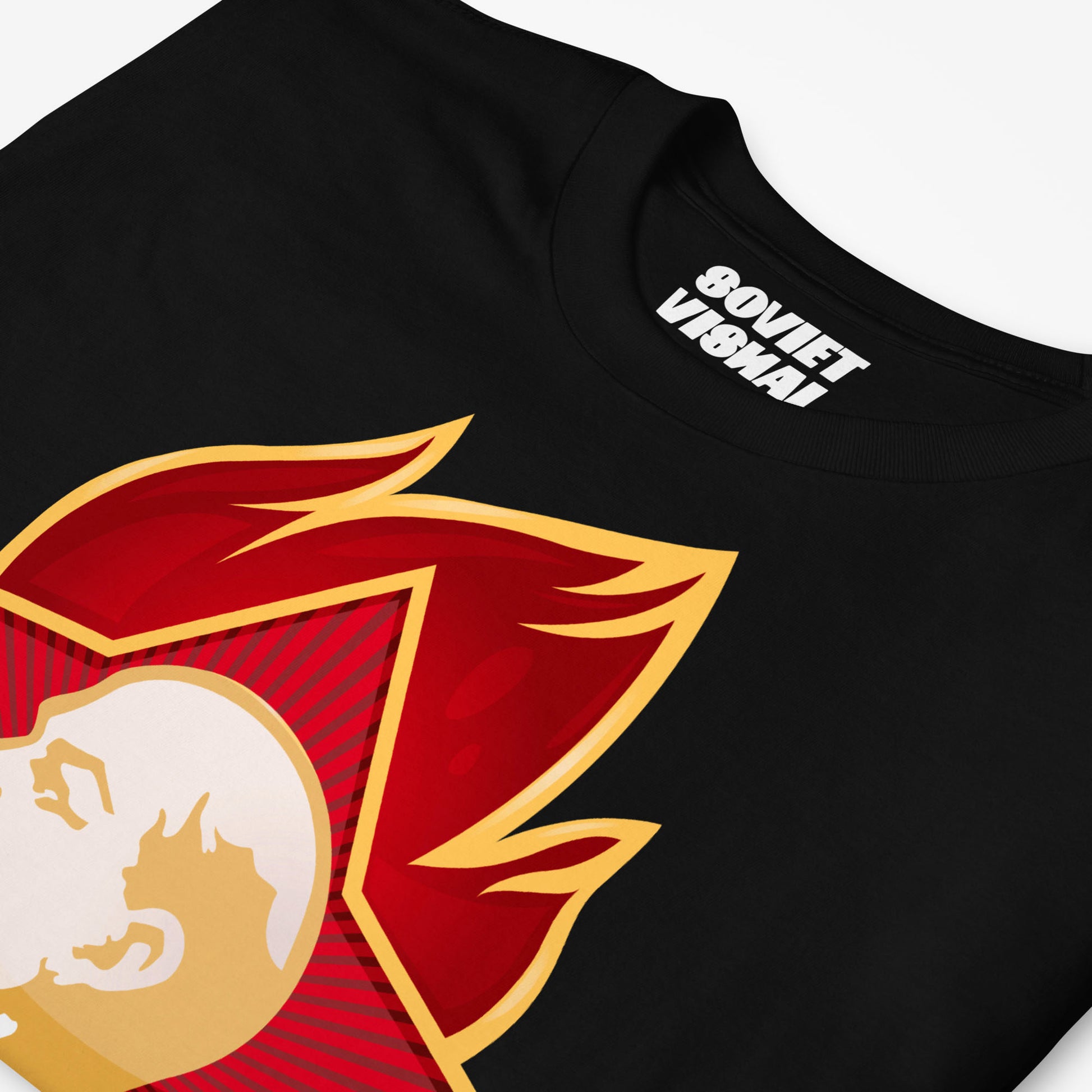 Be Ready! Soviet Pioneer black unisex T-Shirt with Lenin