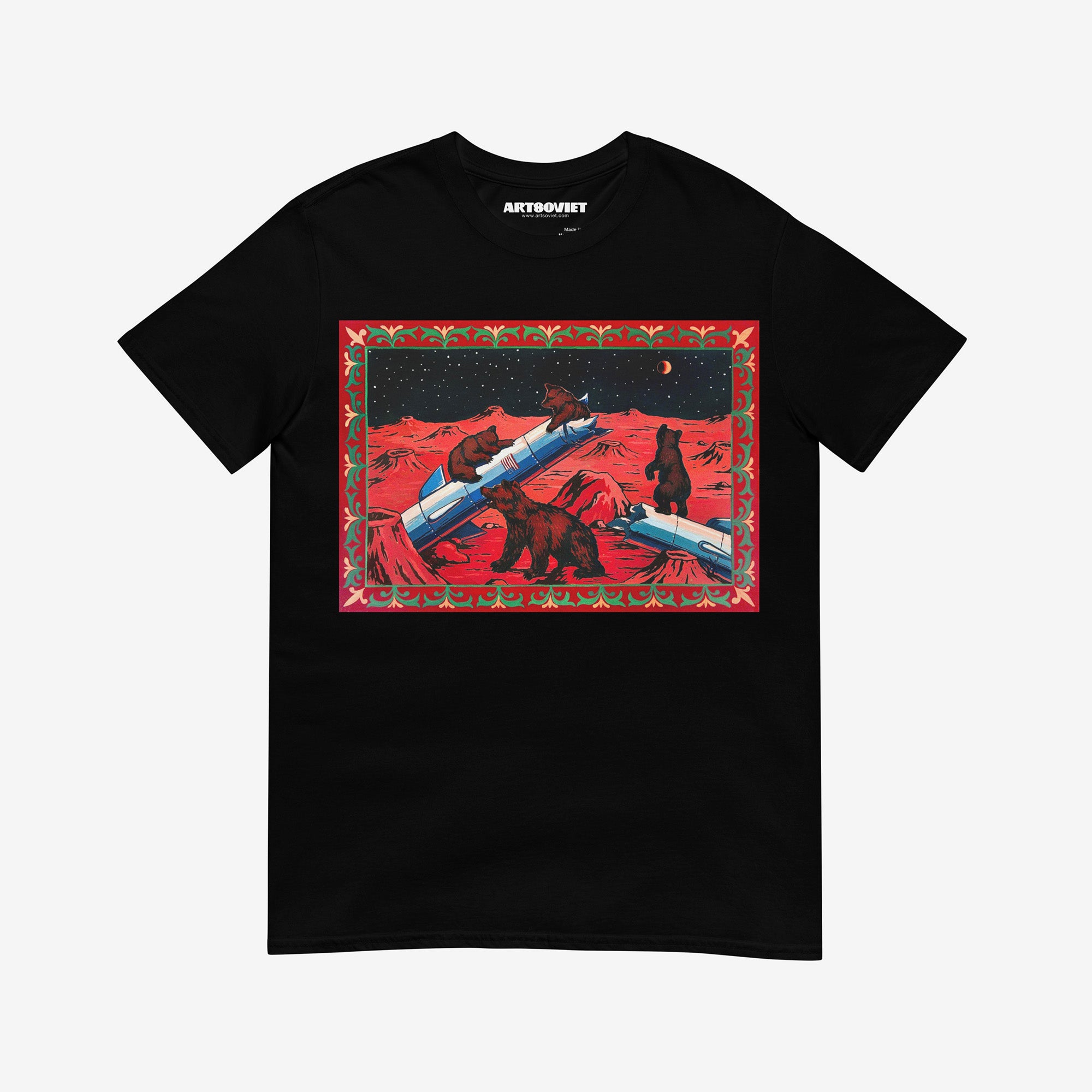 Bears on Mars Shishkin Painting Parody Unisex T-Shirt – Art Soviet