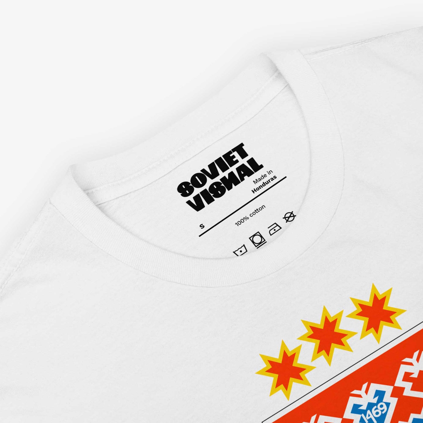 Chuvashia Coat of Arms T-Shirt featuring folkloric cranes and Cyrillic text "Шупашкар Чебоксары."