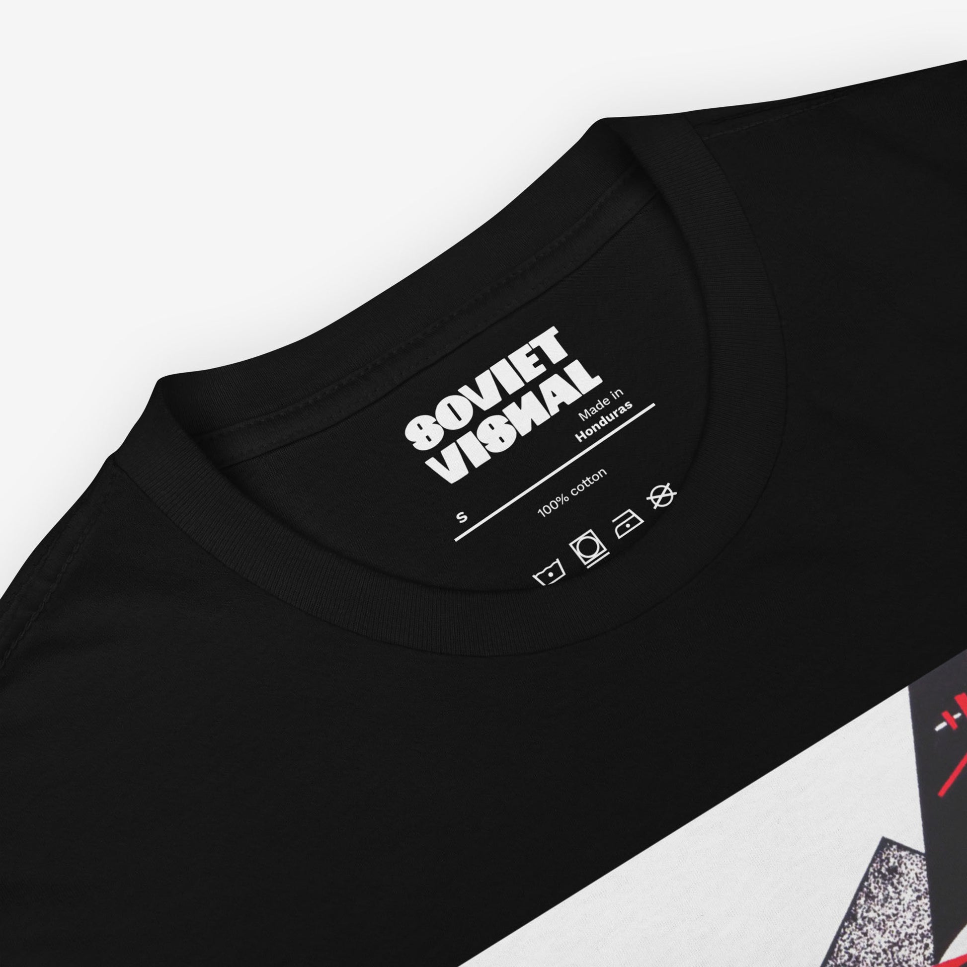 El Lissitzky T-Shirt - "Клином красным бей белых" (Beat the Whites with the Red Wedge) - Soviet Constructivist Art