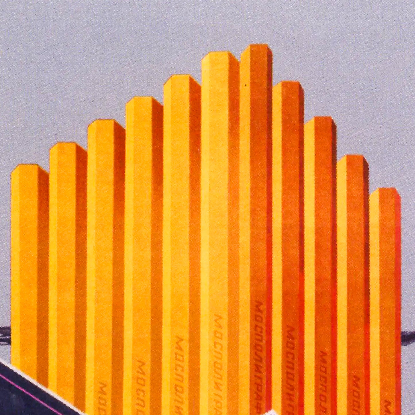 Vintage Soviet Advertising Poster - "Карандаш Мосполиграф" - Rare USSR Art