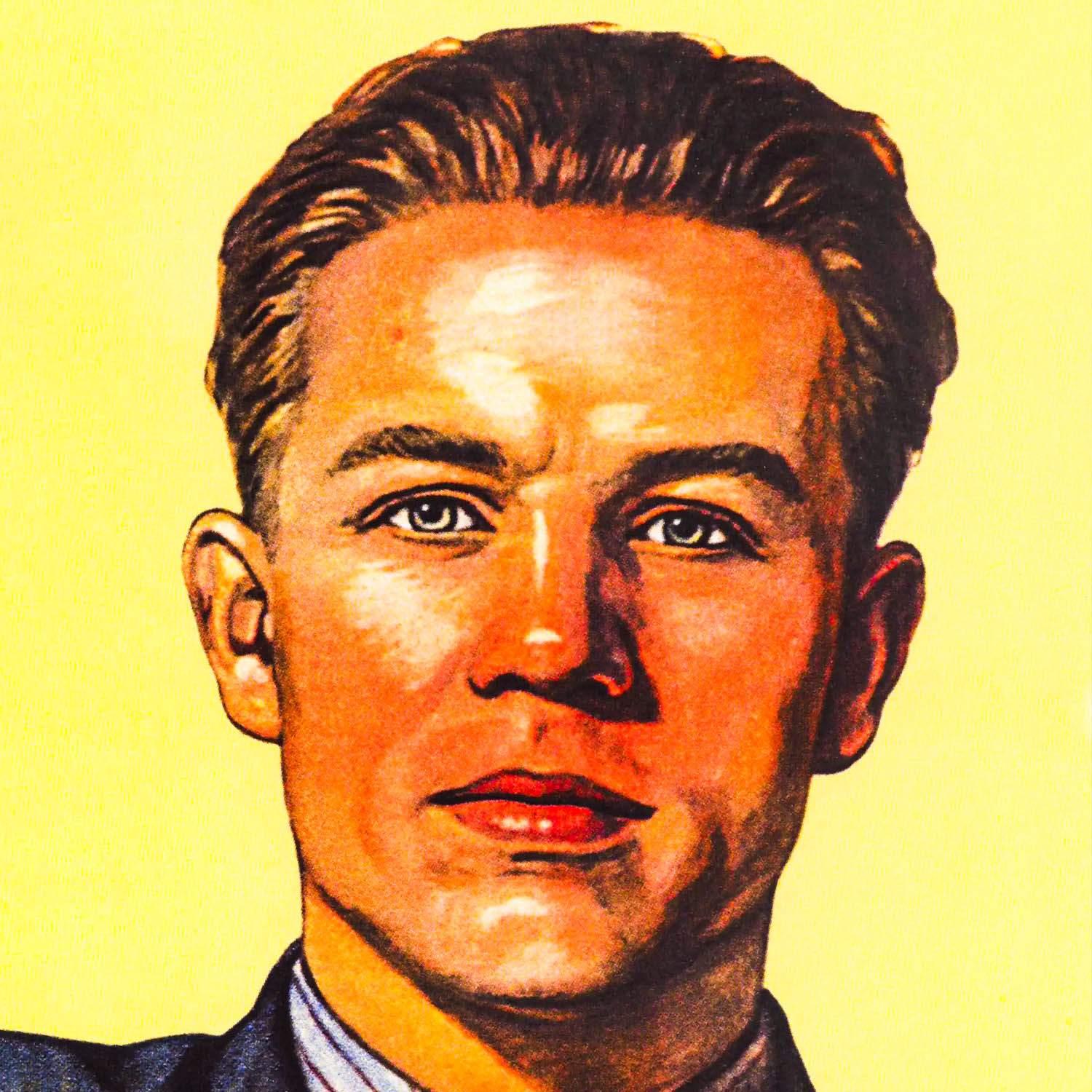 Viktor Govorkov poster “НЕТ!” 1954 Anti-Alcohol Propaganda Nyet Vodka Soviet Vintage Art Museum Quality Print. Closeup photo. www.artsoviet.com