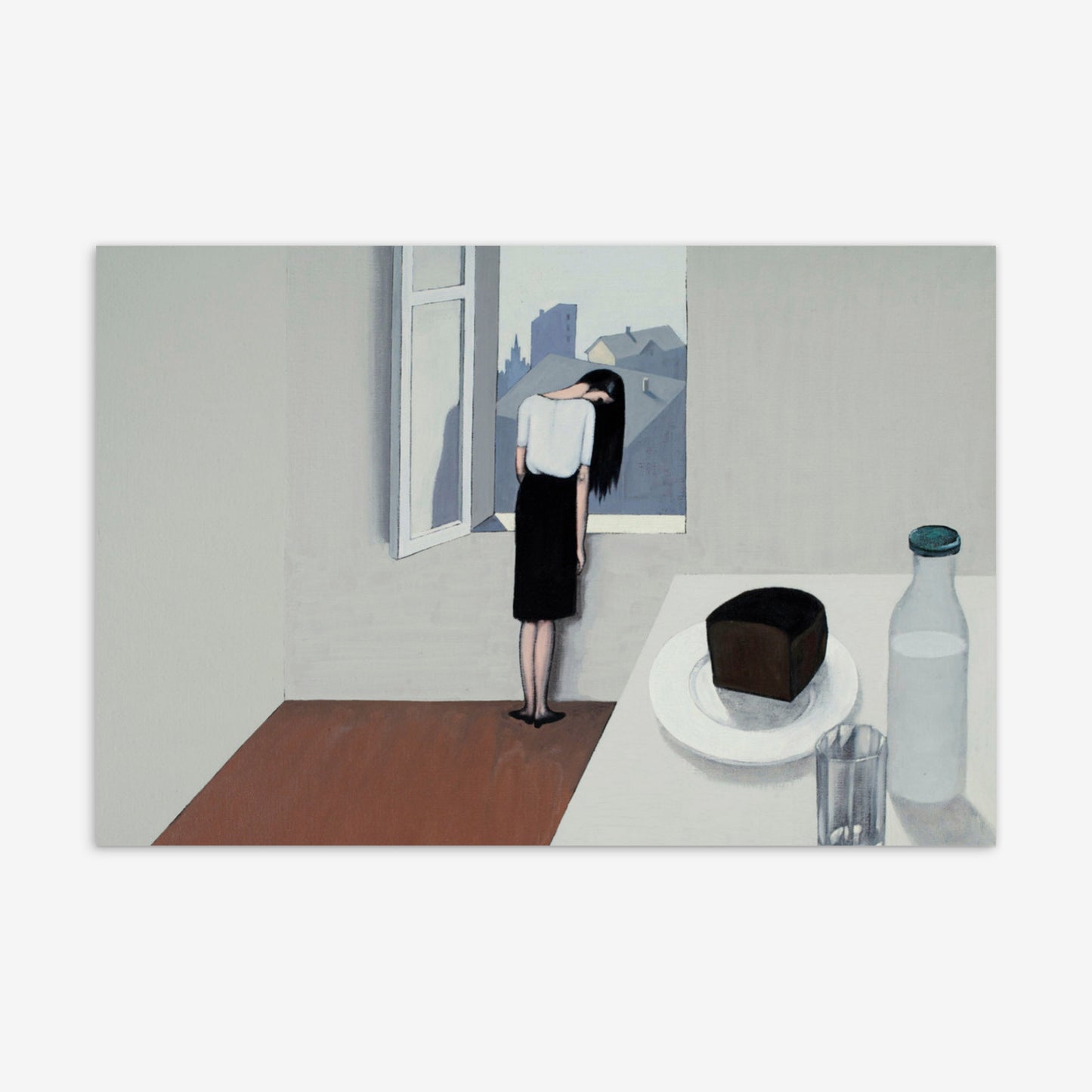 Viktor Pivovarov ‘Wet Hair’ Art Postcard – Limited Edition Soviet Print