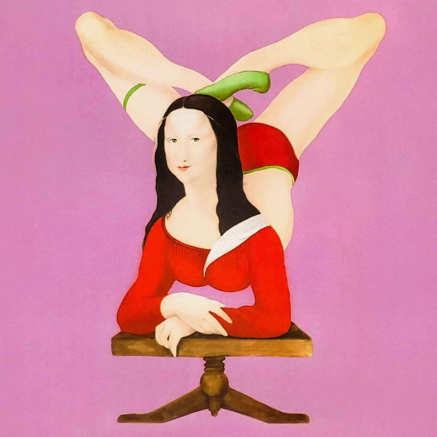 Mona Lisa CYRK circus poster – rare 1972 Polish Soviet artwork, large 24×36 print