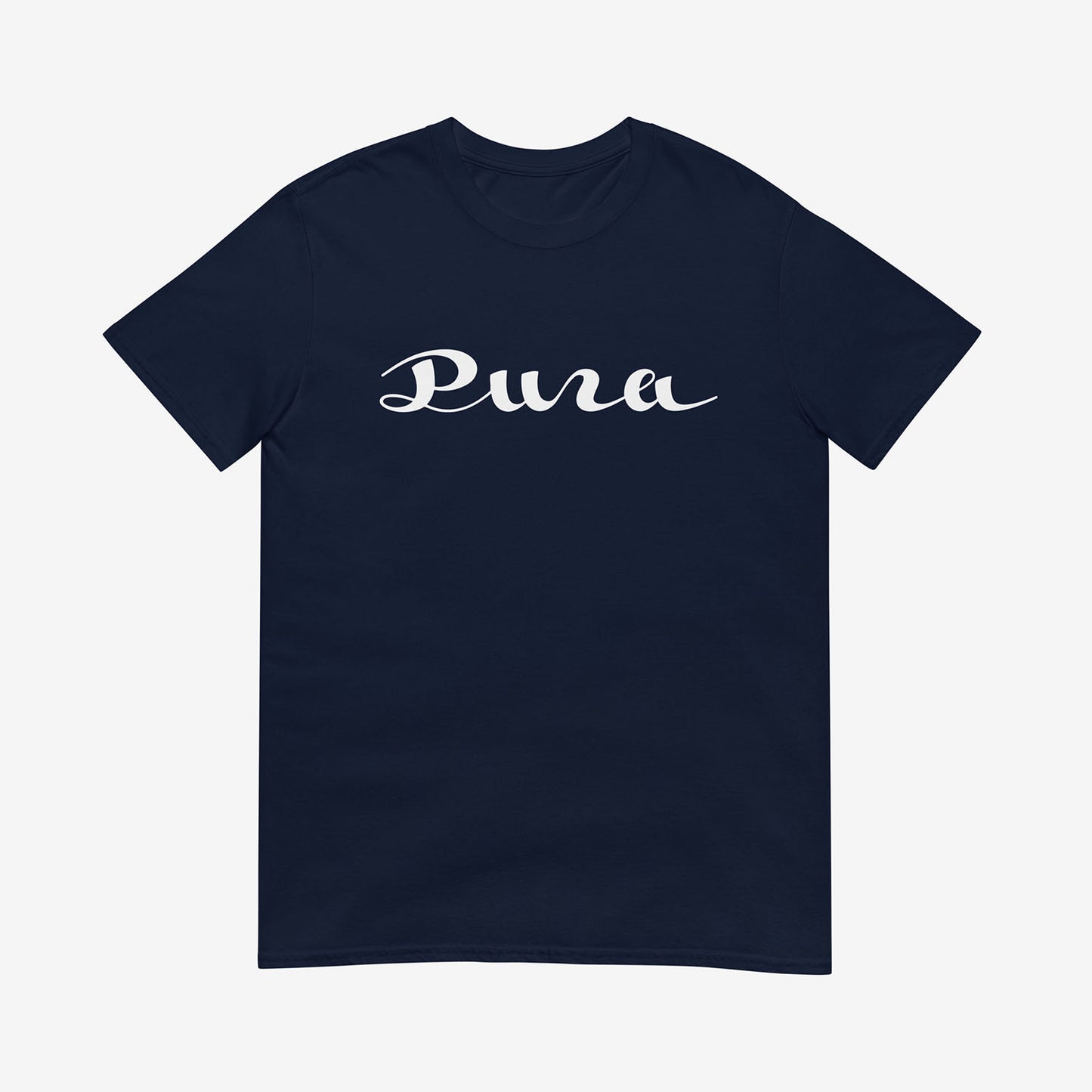 Minimalist Cyrillic Рига (Riga) T-shirt in Soviet-style typography, inspired by Latvian culture