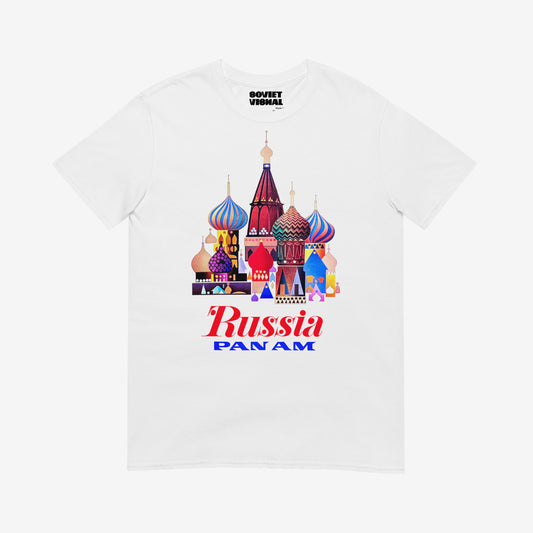 Pan Am Soviet Russia T-shirt – St. Basil’s Cathedral retro travel design