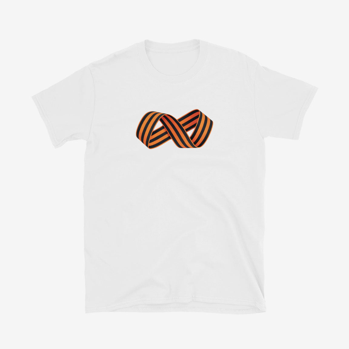 T-shirt with Saint George ribbon in an infinity loop – symbolising eternal Russian unity for 9 May Victory Day