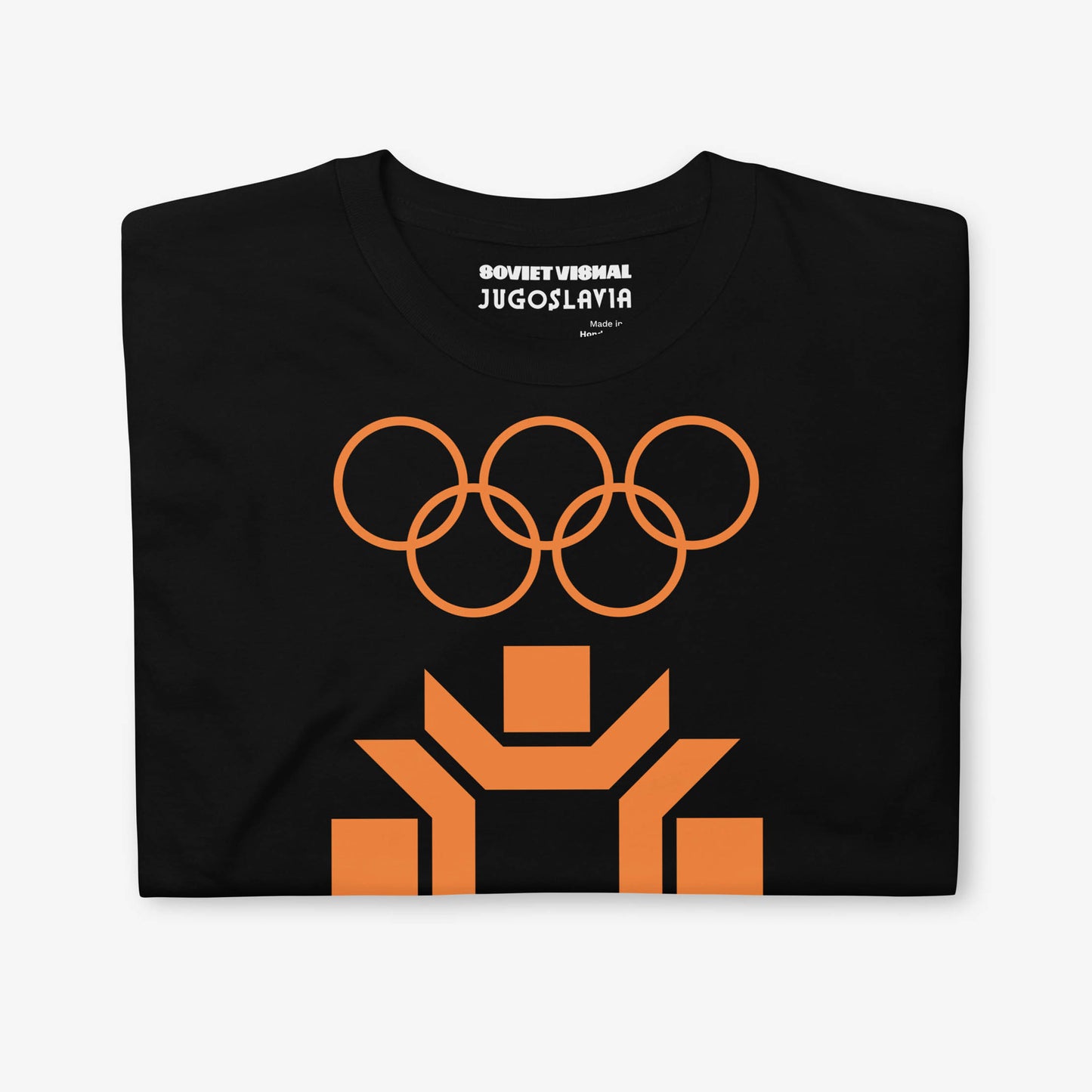 Sarajevo 1984 Winter Olympics T-shirt featuring the official Olympic logo.