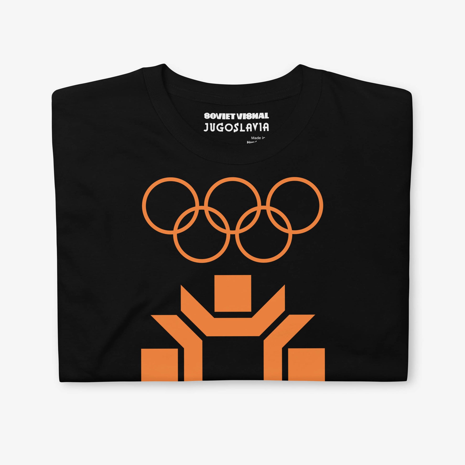 Sarajevo 1984 Winter Olympics T-shirt featuring the official Olympic logo.