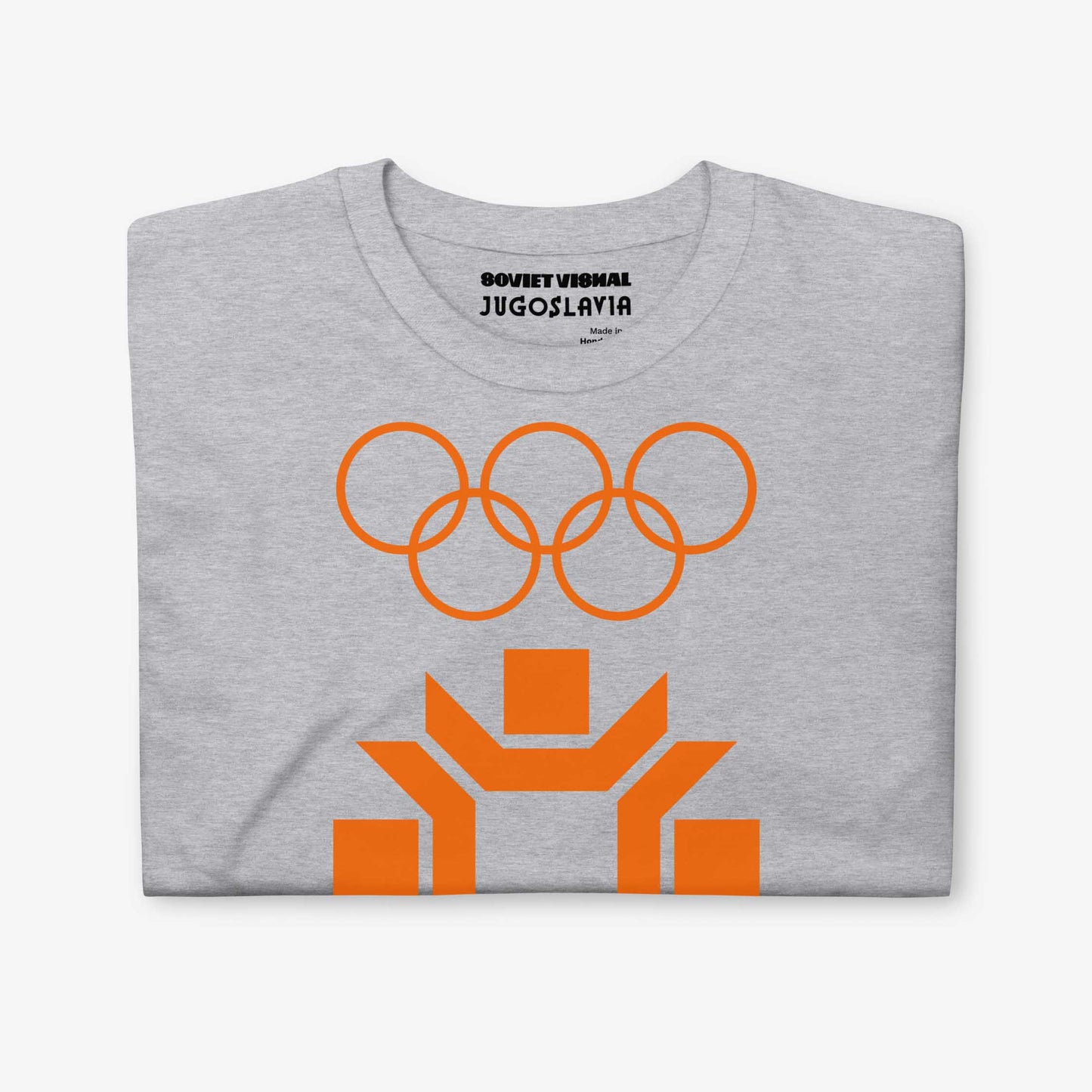 Sarajevo 1984 Winter Olympics T-shirt featuring the official Olympic logo.