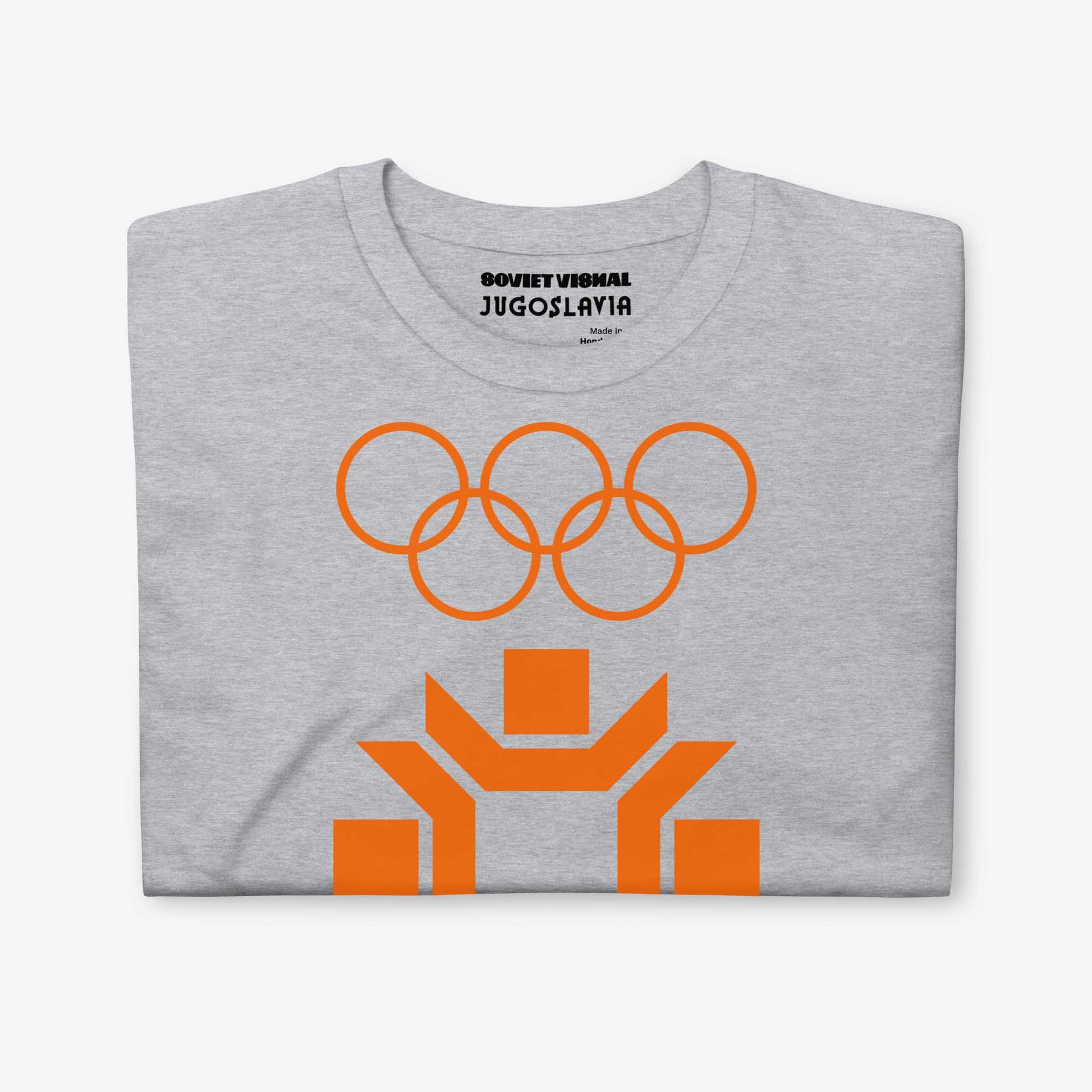 Sarajevo 1984 Winter Olympics T-shirt featuring the official Olympic logo.