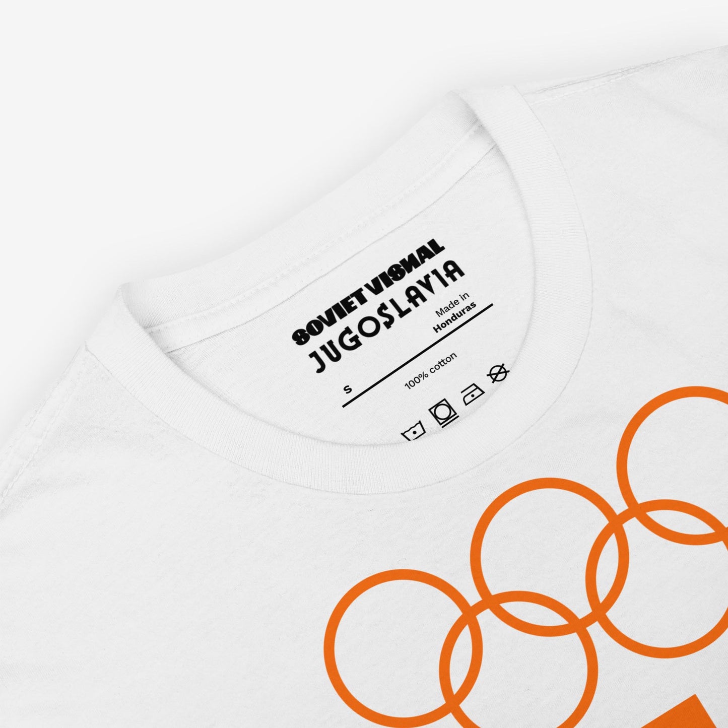 Sarajevo 1984 Winter Olympics T-shirt featuring the official Olympic logo.