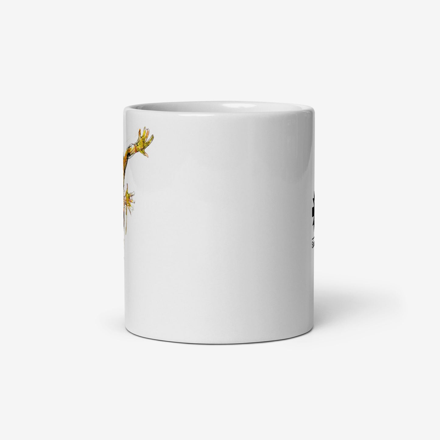 Speed Skating mug with Sarajevo 1984 Olympic artwork by Ismar Mujezinović