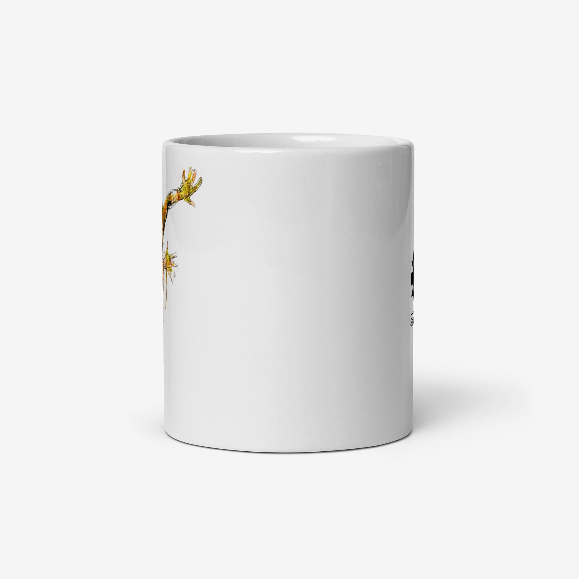 Speed Skating mug with Sarajevo 1984 Olympic artwork by Ismar Mujezinović