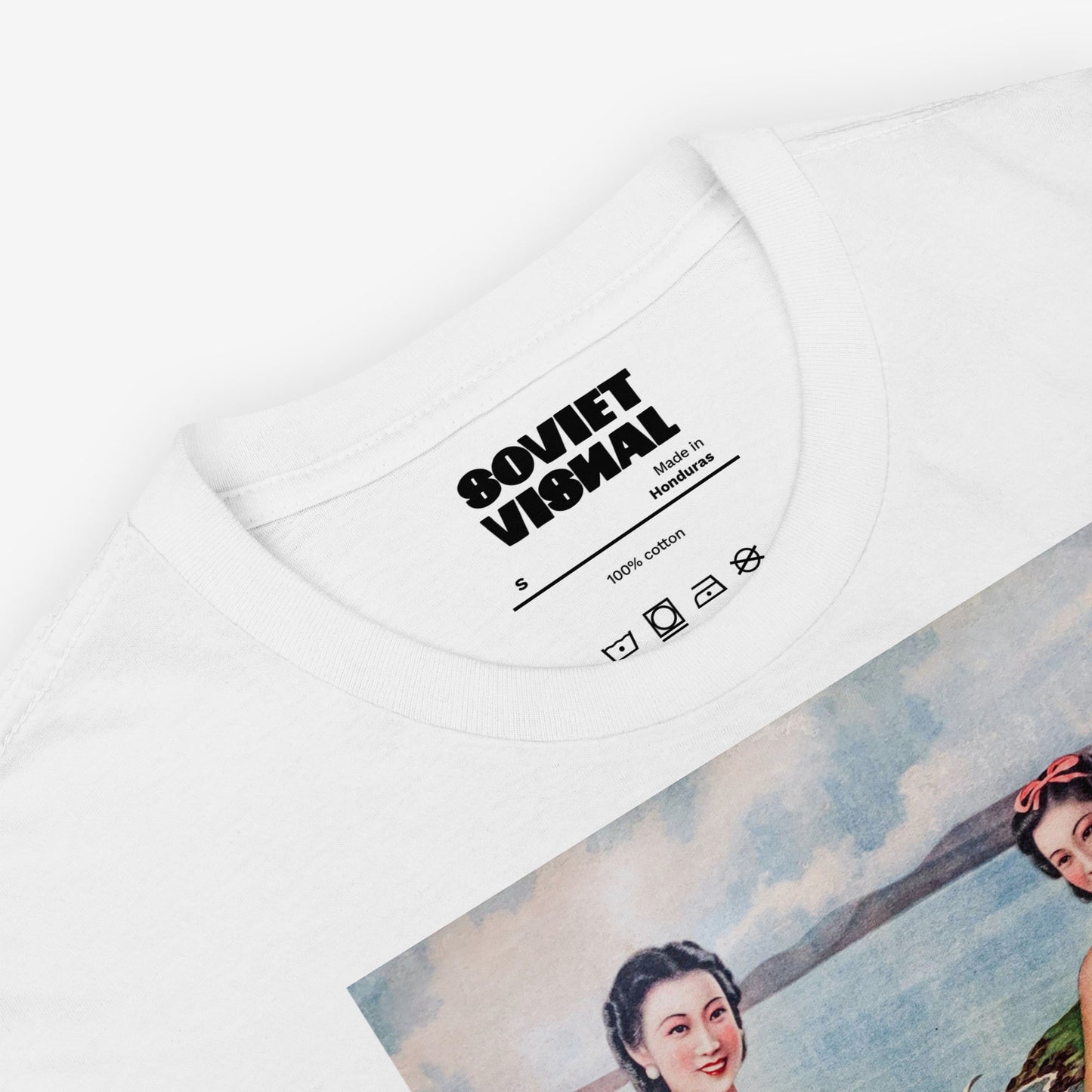 Sea Bath 1940s Shanghai Chinese poster shirt – vintage swimmers art print tee – socialist style