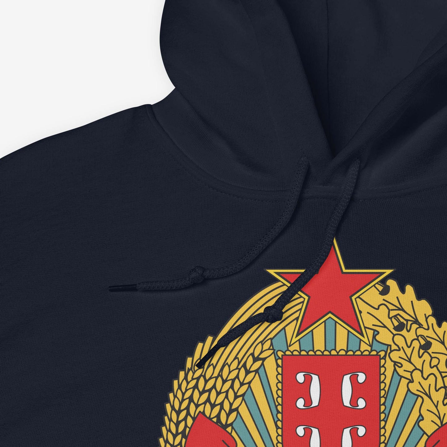 Serbia 1804–1941 Coat of Arms hoodie featuring the historic Serbian emblem.