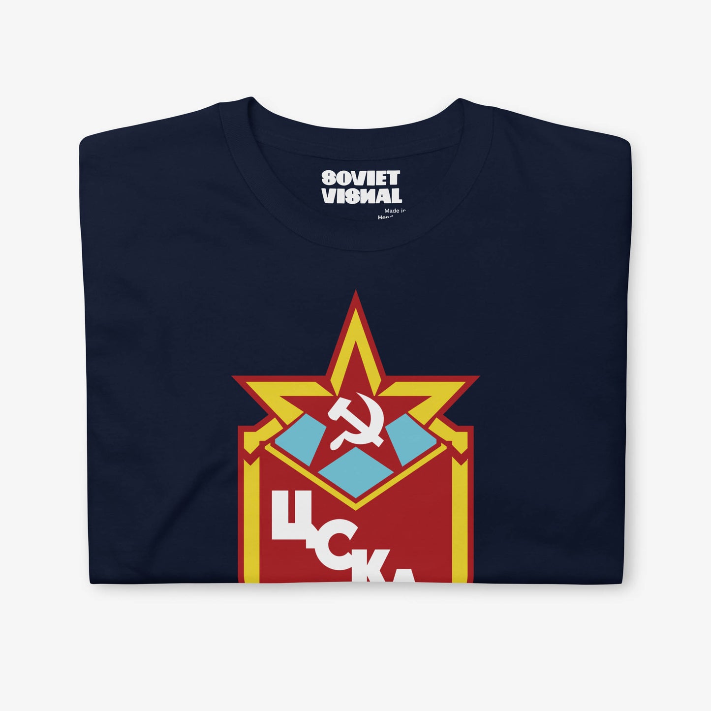 USSR National Hockey Team T-shirt featuring the vintage Soviet hockey logo in high-quality print.