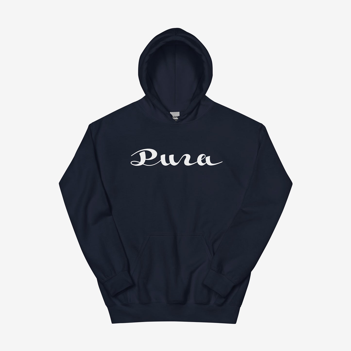 Minimalist Cyrillic Рига (Riga) Hoodie in Soviet-style typography, inspired by Latvian culture