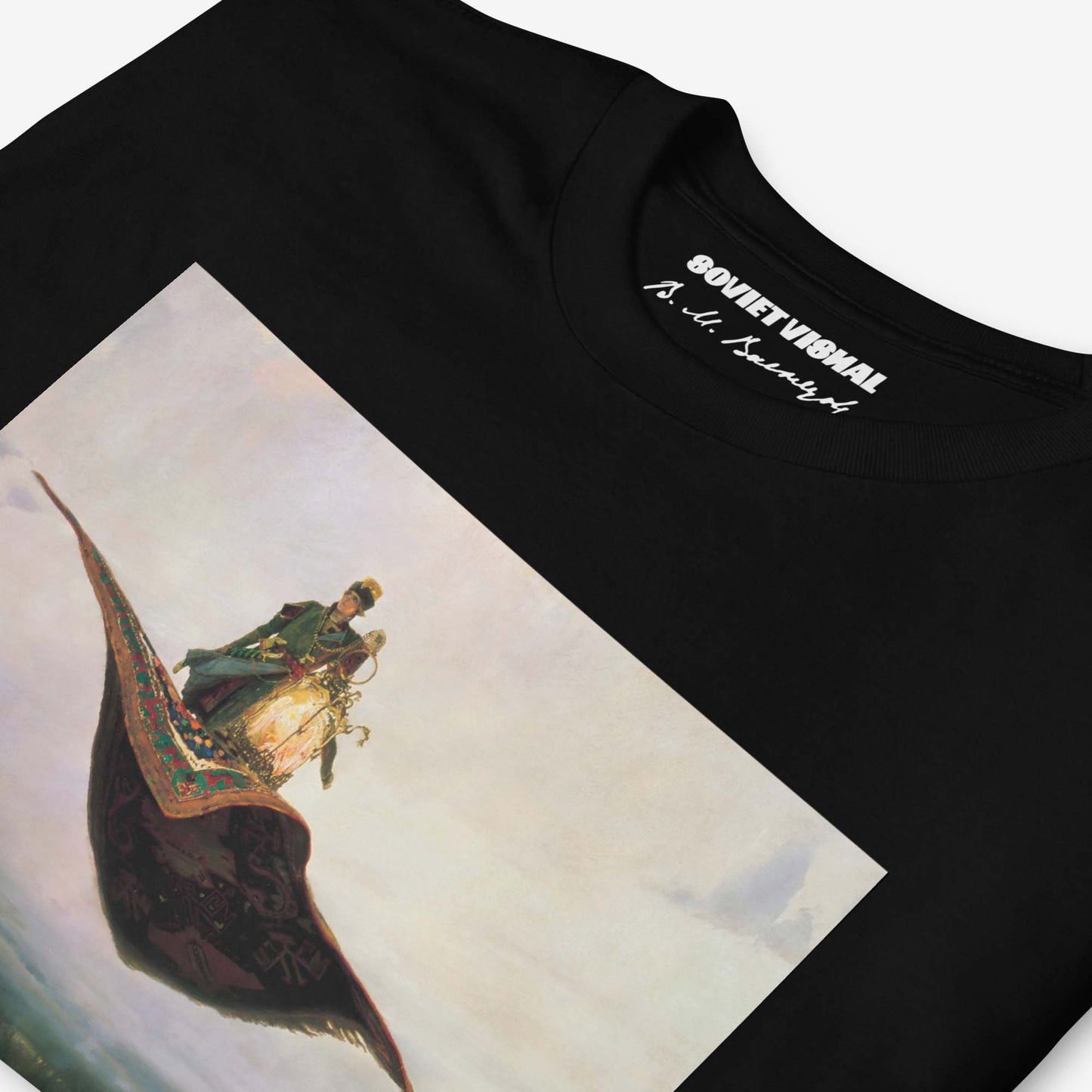 Vasnetsov Magic Carpet t-shirt, ultra-high-resolution museum-quality print, exclusive Russian art tee.