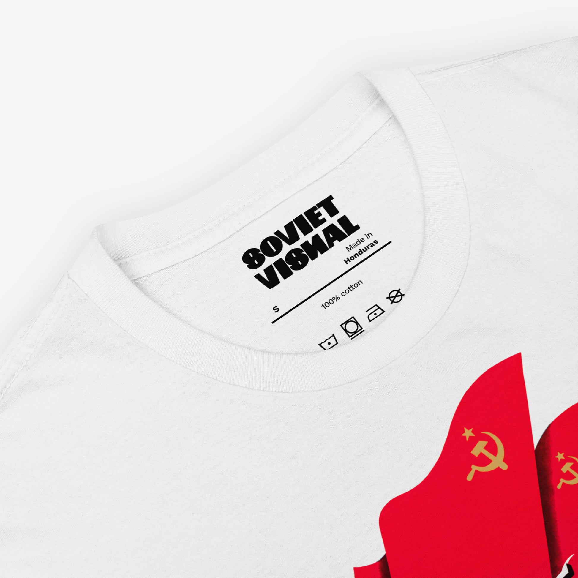 Soviet Art T-Shirt - "The Worker and the Collective Farm Girl" - Bold USSR Design