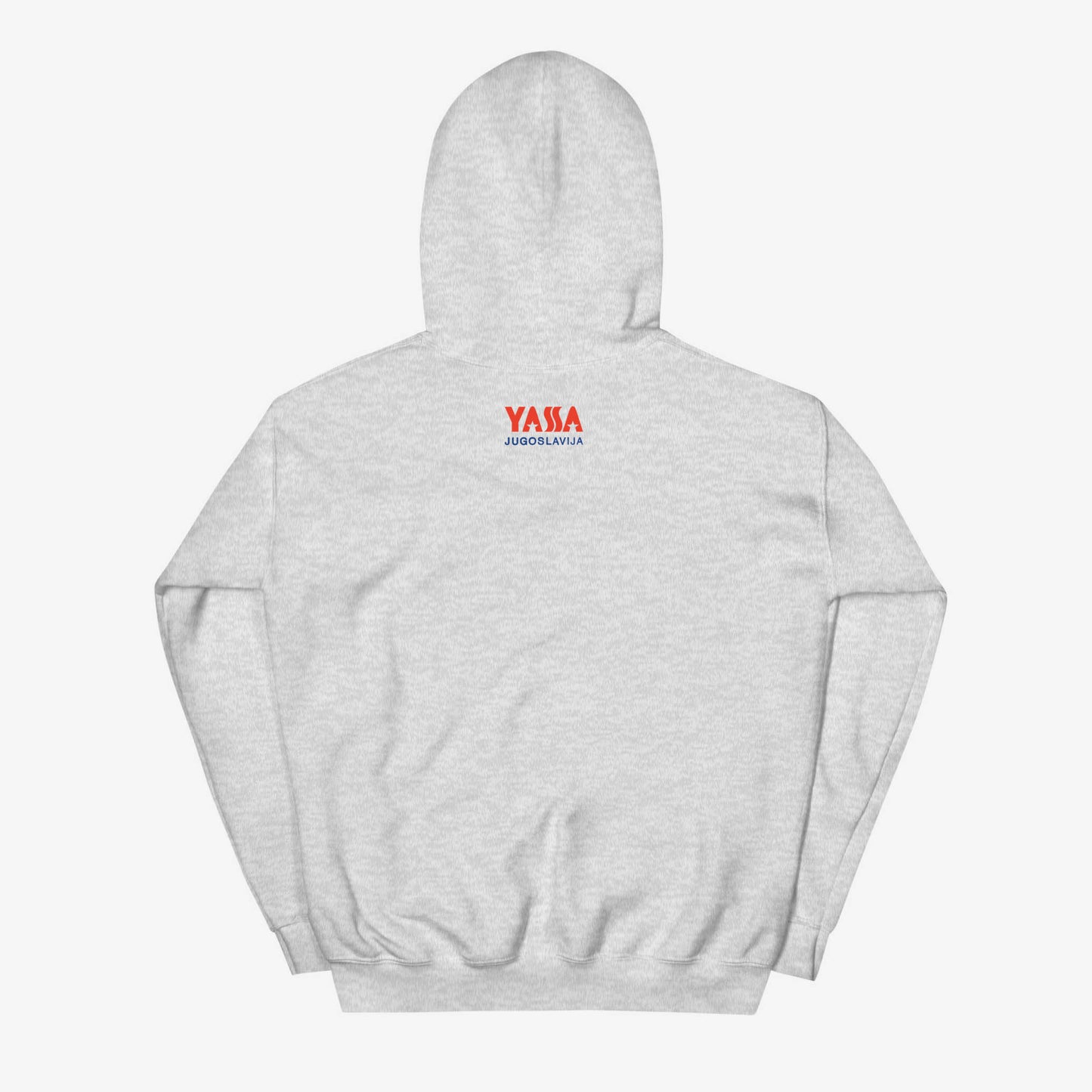 Hoodie featuring the vintage YASSA logo, the classic Yugoslav sportswear brand.