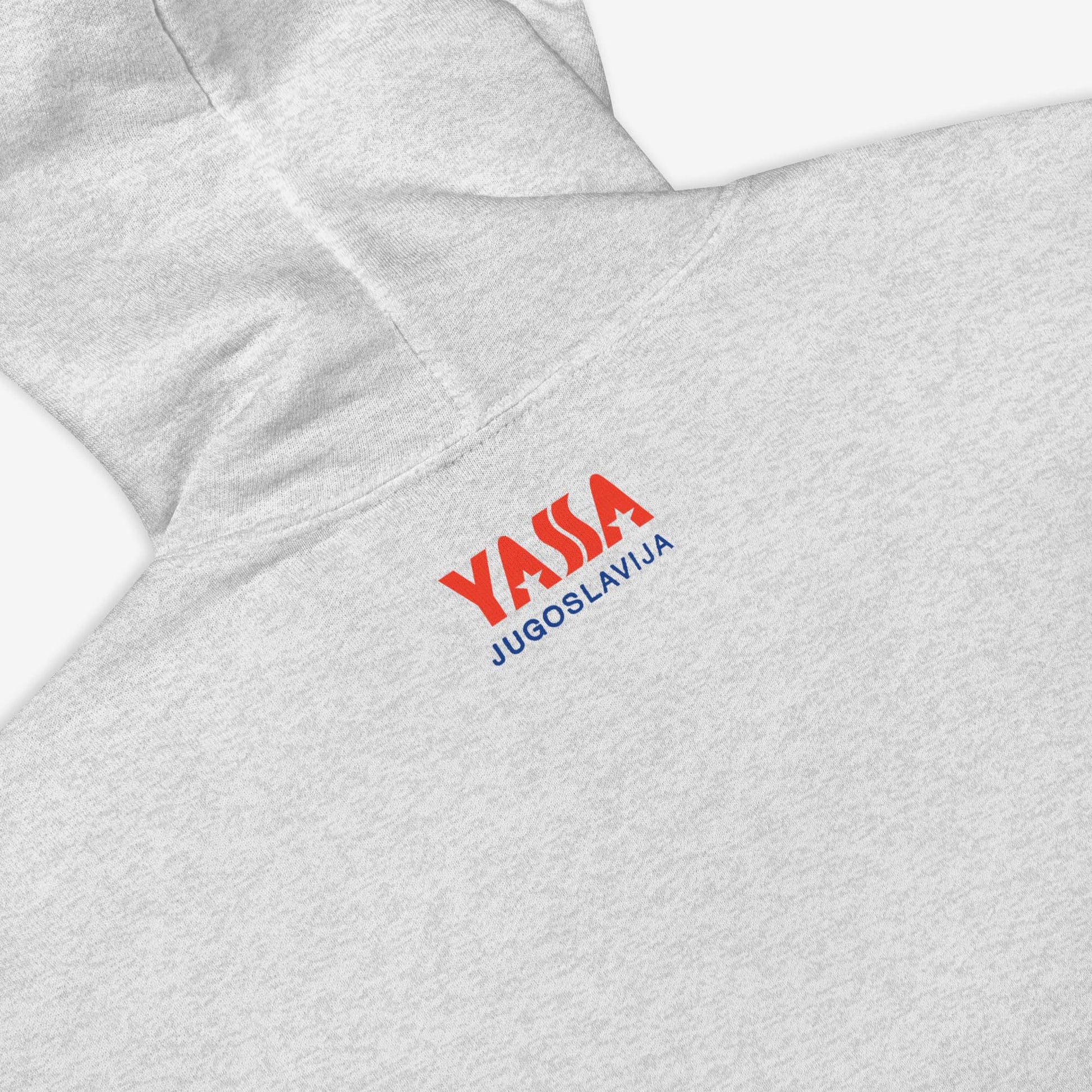 Hoodie featuring the vintage YASSA logo, the classic Yugoslav sportswear brand.