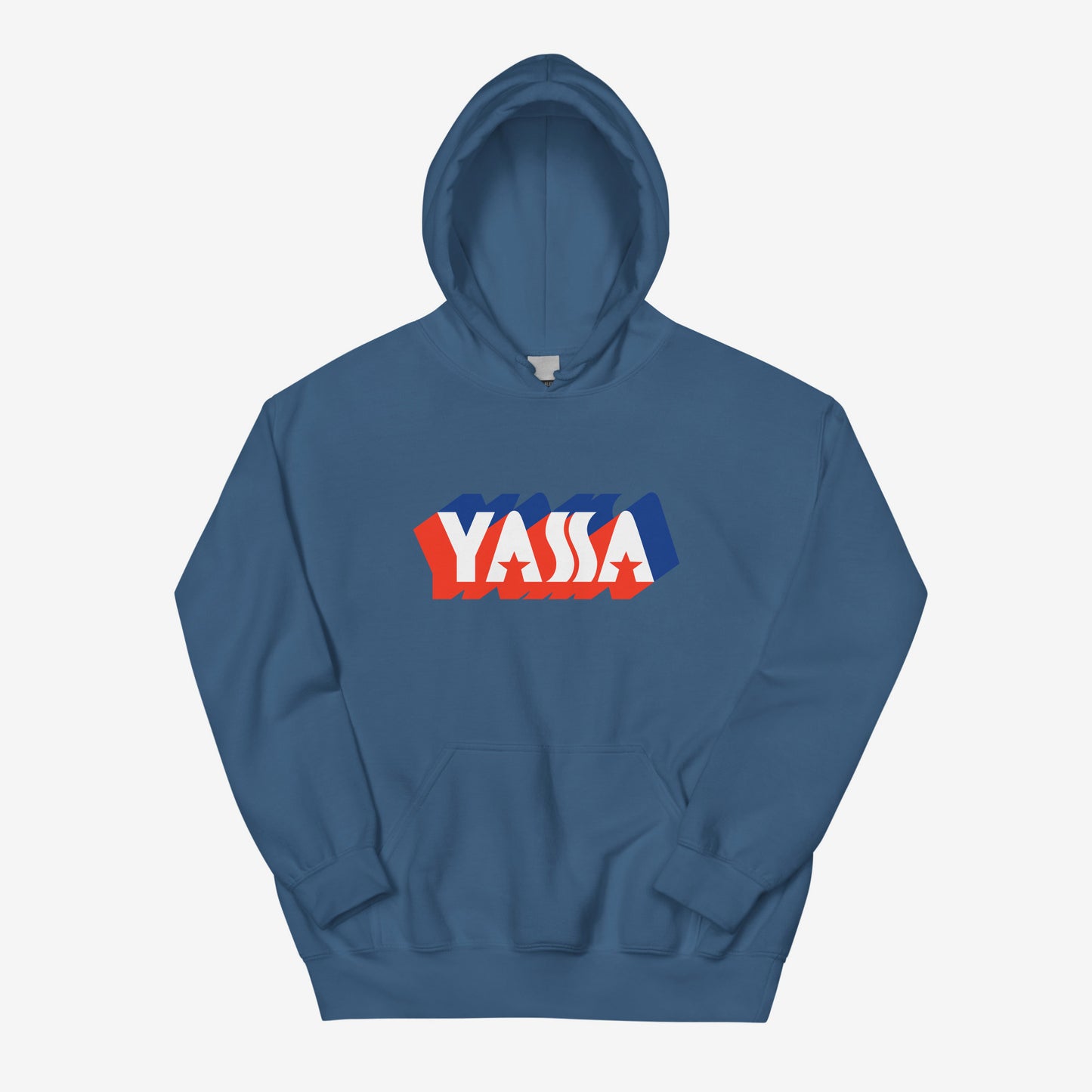 Hoodie featuring the vintage YASSA logo, the classic Yugoslav sportswear brand.