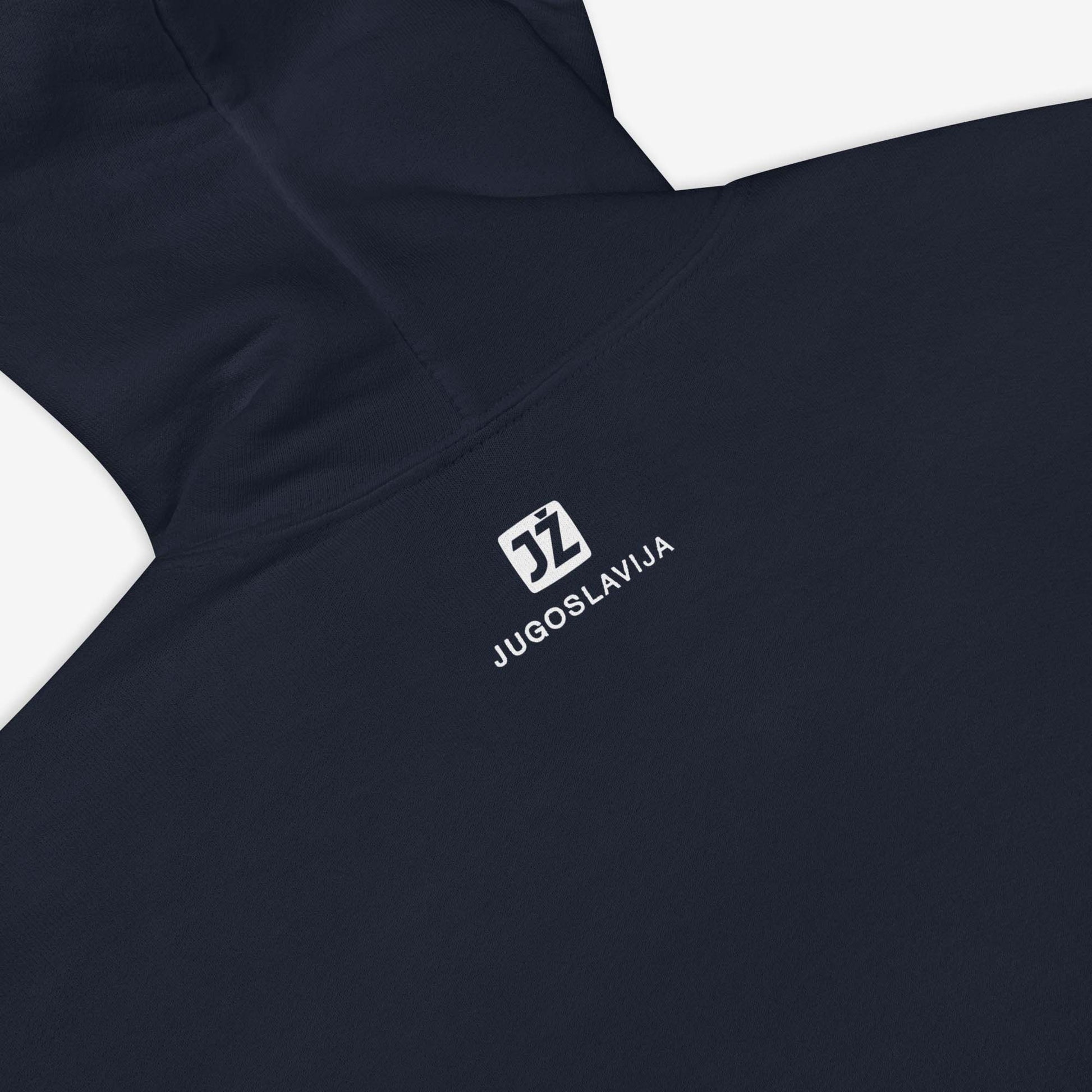 Yugoslav Railways JŽ logo hoodie featuring the official railway emblem.