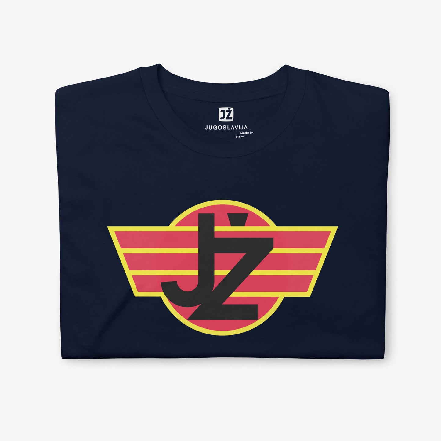Yugoslav Railways JŽ logo T-shirt featuring the official railway emblem.