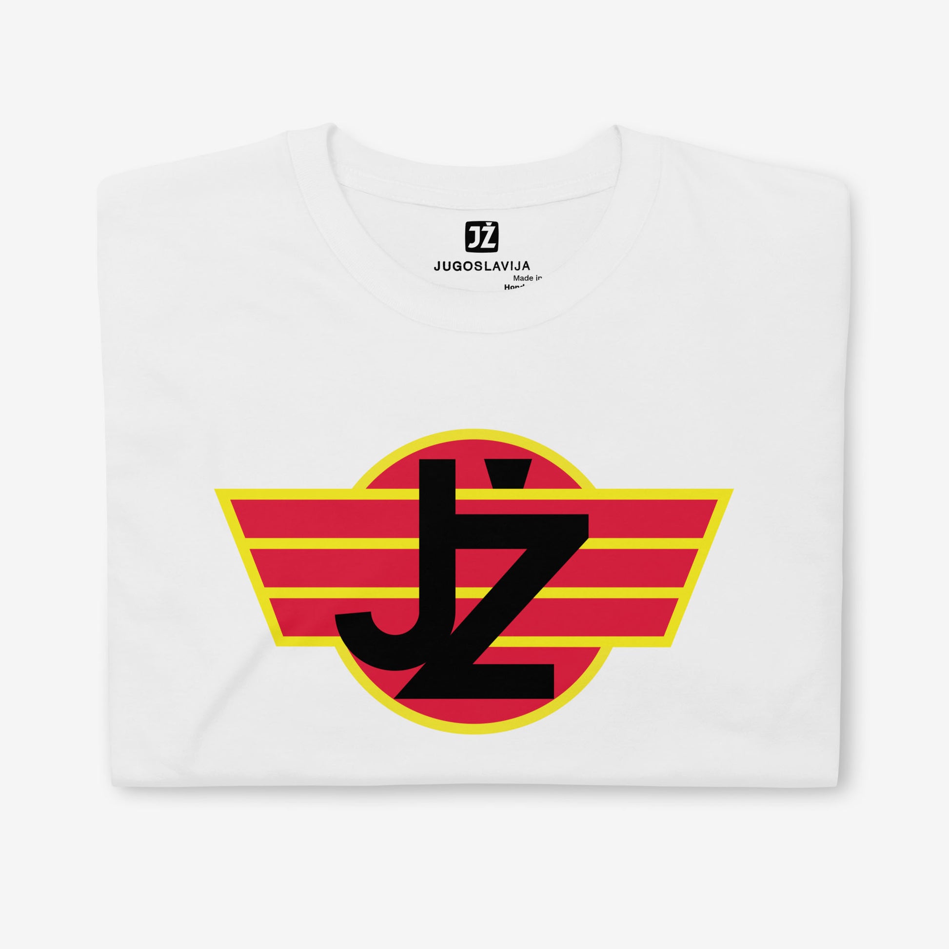 Yugoslav Railways JŽ logo T-shirt featuring the official railway emblem.